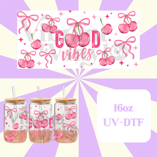Good Vibes 16oz UV DTF Wrap