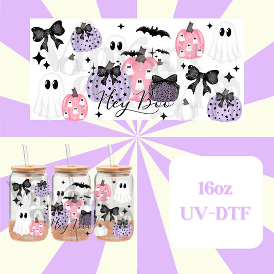Hey Boo! 16oz UV DTF Wrap