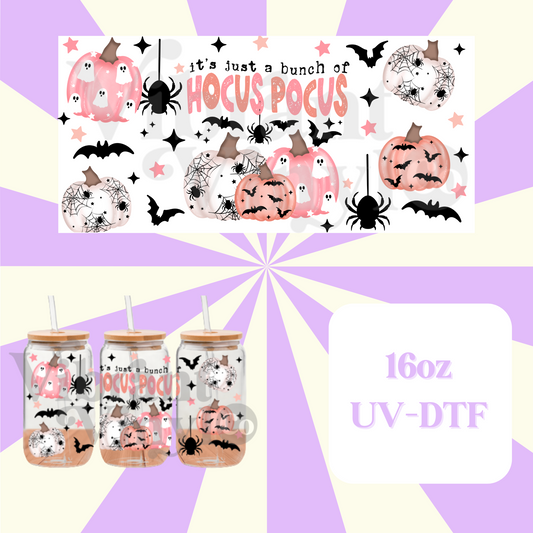 Hocus Pocus Pumpkins 16oz UV DTF Wrap