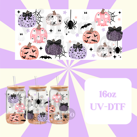 Spooky Pumpkins 16oz UV DTF Wrap