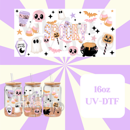 Pastel Varsity 16oz UV DTF Wrap