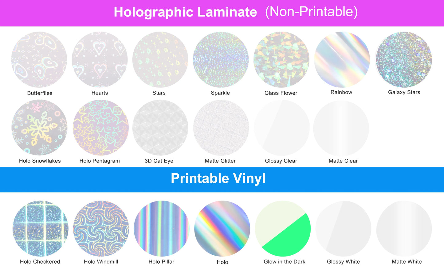 Beginner Packs for Printable Sticker Vinyl